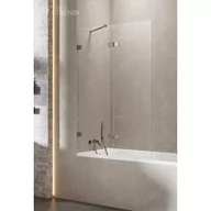 Parawany nawannowe - New Trendy EXK-3521 PARAWAN NAWANNOWY AVEXA GUNMETAL BRUSHED L 100x150 CZYSTE 6mm ACTIVE SHIELD - miniaturka - grafika 1