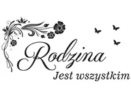 Naklejki na ścianę - Cytaty, Rodzina, Naklejka ścienna wielokrotnego użytku, 200x100 cm - miniaturka - grafika 1