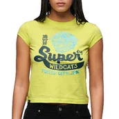 Koszulki i topy damskie - Superdry Varsity Burnout damska koszulka z krótkim rękawem - miniaturka - grafika 1