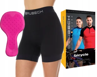 Spodenki Rowerowe bokserki Damskie niewidoczna wkładka rowerowa Brubeck - Spodenki rowerowe - miniaturka - grafika 1