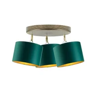 Lampy sufitowe - Lampa sufitowa z 3 kloszami DAKOTA GOLD - miniaturka - grafika 1