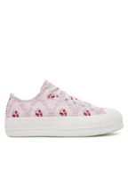 Trampki damskie - Converse Trampki Chuck Taylor All Star Lift Platform Rose Cross Stitch A13660C Różowy - miniaturka - grafika 1