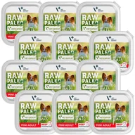 Mokra karma dla psów - Vetexpert Raw Paleo Pate Mini Adult Beef 12x150g - wołowina tacka - miniaturka - grafika 1