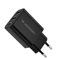 Ładowarki do telefonów - Ładowarka sieciowa Wozinsky CWCUCB 30W USB-C / 2 x USB-A - czarny - miniaturka - grafika 1