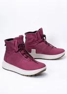 Buty trekkingowe damskie - Buty outdoorowe damskie różowe ECCO SOLICE W MID GTX - miniaturka - grafika 1
