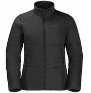 Bluzy męskie - Jack Wolfskin Bergland INS Hoody W 1207231-6000 Czarne XXL - miniaturka - grafika 1