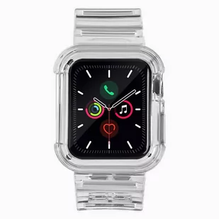 Strap Light Set silikonowa opaska pasek bransoleta bransoletka etui do zegarka Watch 6 44mm / Watch 5 44mm / Watch 4 44mm / Watch SE 44mm czarny - Etui i futerały do telefonów - miniaturka - grafika 2