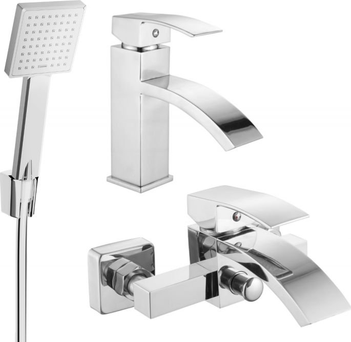 Mexen Libra R45 zestaw wannowy, chrom - 745103R45-00