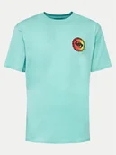Koszulki męskie - Quiksilver T-Shirt Long Fade EQYZT07670 Niebieski Regular Fit - miniaturka - grafika 1