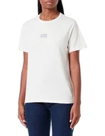 Koszulki i topy damskie - Lee Damska koszulka Regular Tee, beżowy, XL - miniaturka - grafika 1