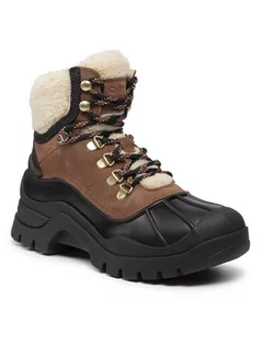 Botki damskie - Tommy Hilfiger Botki Outdoor Warmlined Boot FW0FW06007 Brązowy - grafika 1