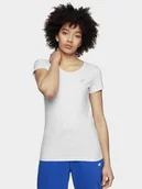 Koszulki i topy damskie - 4F T-shirt slim gładki damski XS - miniaturka - grafika 1