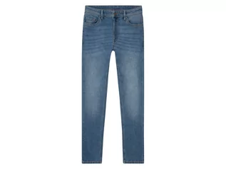 Spodnie męskie - LIVERGY Jeansy męskie z bawełną organiczną, straight fit (54 (38/32), Niebieski) - grafika 1