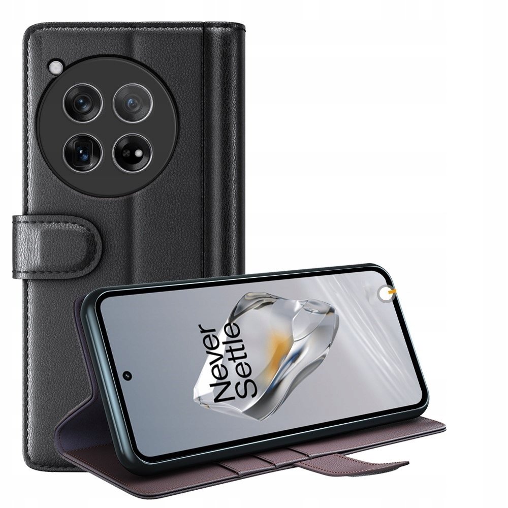 Skórzane Etui do OnePlus 12 5G, Portfel, Pokrowiec, Obudowa, Futerał