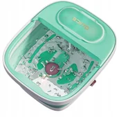 Masażery - QTIICE Masażer Wodny Do Stóp Z Ogrzewaniem Składany 3 Różne Nakładki - miniaturka - grafika 1