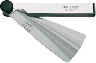 HELIOS-PREISSER Helios Preisser 606136 Szczelinomierz, zakres pomiarowy 0,03 MM do 1,00 MM, 32 kartek, długość robocza 100 MM 606136 - Inne urządzenia pomiarowe - miniaturka - grafika 1