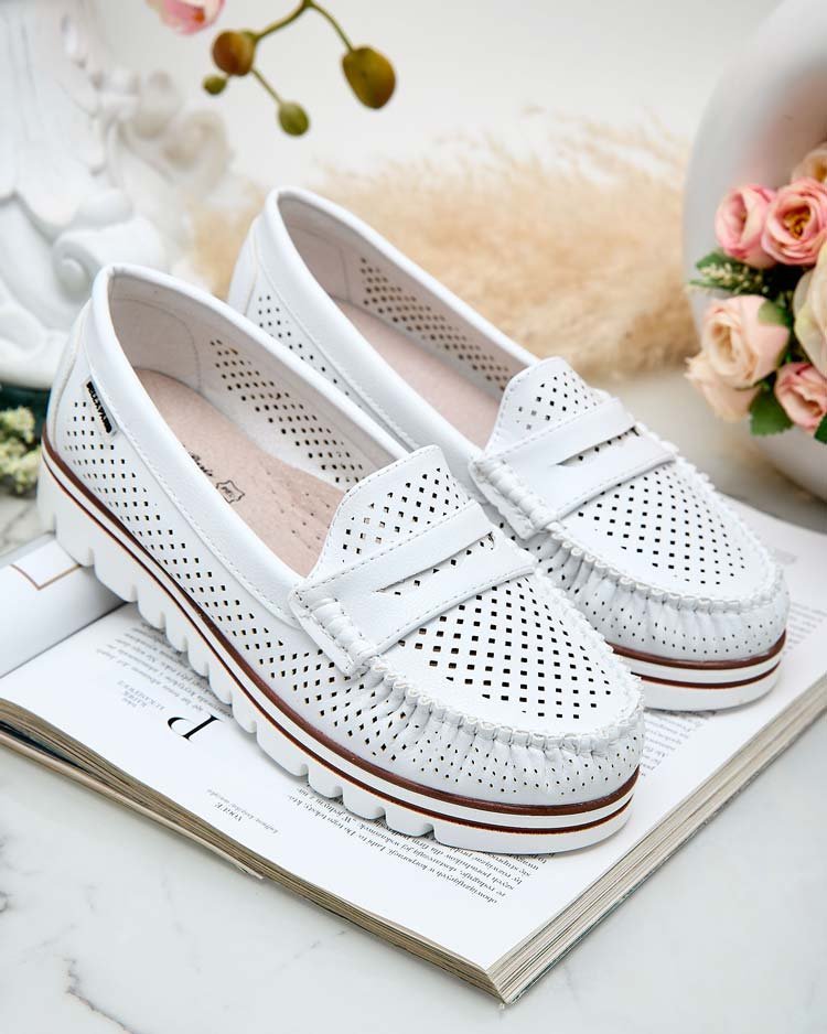 Royalfashion Ażurowe mokasyny damskie Leteller-40