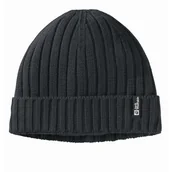 Czapki męskie - Czapka zimowa Jack Wolfskin RIB KNIT BEANIE black - ONE SIZE - miniaturka - grafika 1