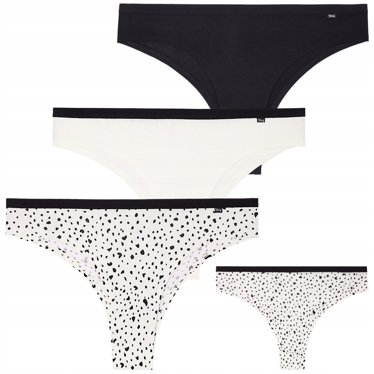 MAJTKI DAMSKIE Brazyliany Figi 3 sztuki 3-PAK Klasyczne MORAJ r. S