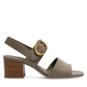 Sandały damskie - Sandały Gino Rossi V155-25-2 Khaki - miniaturka - grafika 1