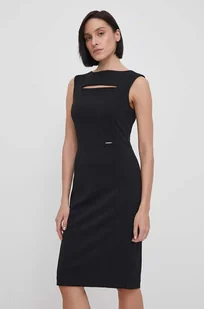 Calvin Klein sukienka kolor czarny mini prosta - Sukienki - miniaturka - grafika 1