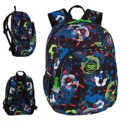 Plecaki szkolne i tornistry - CoolPack Toby Mały Plecak Przedszkolny Football Blue - miniaturka - grafika 1