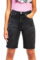 Spodenki damskie - Spodenki damskie Tommy Jeans Harper bermudy bawełniane-W24 - miniaturka - grafika 1