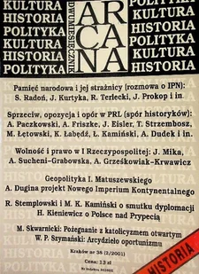 Arcana - dwumiesięcznik Nr 38 2 / 01 - Książki o kulturze i sztuce - miniaturka - grafika 1