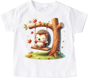 Koszulka z jeżem - wzór jeż42 - Koszulki dla dziewczynek Koszulka z jeżem - wzór jeż42 - Koszulki dla dziewczynek - miniaturka - grafika 1