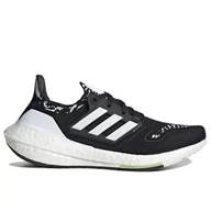 Buty sportowe damskie - Buty adidas Ultraboost 22 GX8019 - biało-czarne - miniaturka - grafika 1