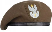 Czapki i chusty sportowe męskie - Beret Wojskowy wzór Wojsk Obrony Terytorialnej WOT Orzeł Haft Dominator Urban Combat Brąz 63 - miniaturka - grafika 1