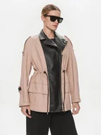 Kurtki damskie - Pinko Parka Plutone 103002 A1NH Beżowy Regular Fit - miniaturka - grafika 1