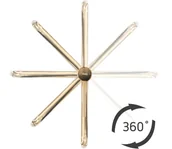 Baterie umywalkowe - BATERIA UMYWALKOWA LUGANO ZŁOTA SZCZOTKOWANA WYSOK REA-B4420 - miniaturka - grafika 1