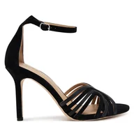 Sandały damskie - Sandały LAUREN RALPH LAUREN Allie 802966856003 Czarny - miniaturka - grafika 1