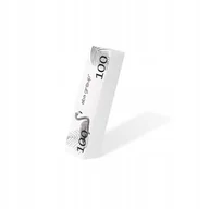 Akcesoria do paznokci - Aba Group Blok Polerski Ścierny do Paznokci Biały 100/100 - miniaturka - grafika 1