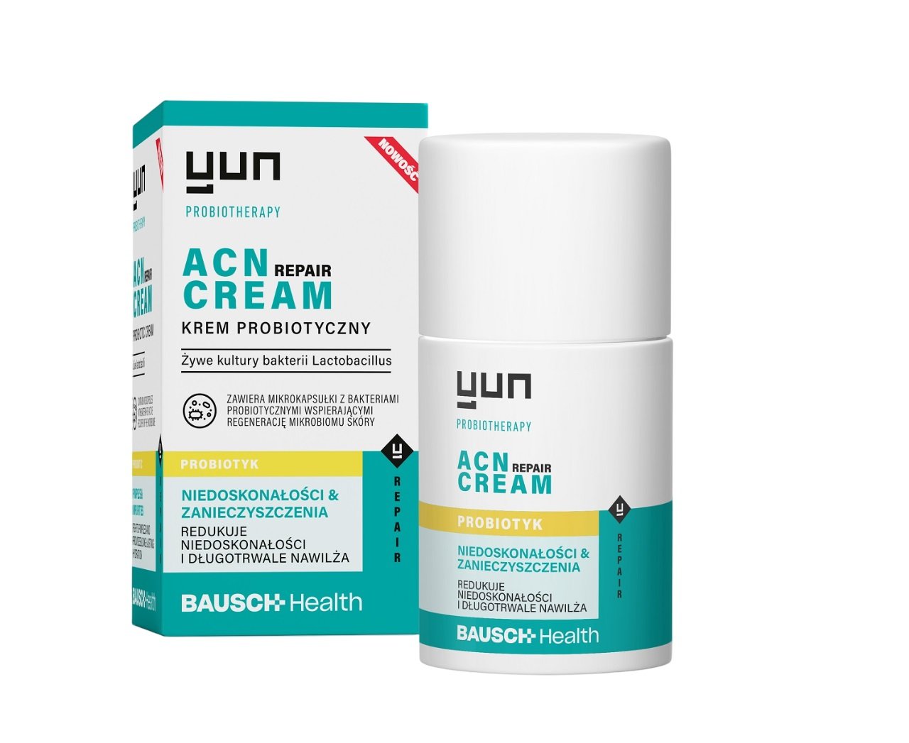 Yun Acn Repair Cream, Krem do Twarzy Probiotyczny, 50 ml