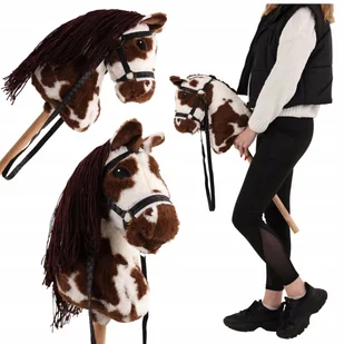 2 x HOBBY HORSE KONIK KOŃ NA PATYKU KANTAR DLA HOBBY HORSE PREZENT DLA DZIE - Maskotki i pluszaki - miniaturka - grafika 1