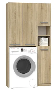 Komplet skandynawskich szafek łazienkowych dąb sonoma Z0-C86 - Inne meble do łazienki - miniaturka - grafika 1