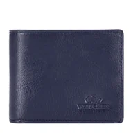 Portfele - Męski portfel skórzany z RFID granatowy - miniaturka - grafika 1