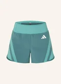 Spodenki damskie - Adidas Szorty Do Biegania 2 W 1 Adizero Archive Running Gel gruen - miniaturka - grafika 1