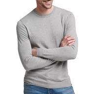 Bluzy męskie - Superdry Vintage Emb Cotton/Cash Crew Bluza męska, Fog Grey Marl, L - miniaturka - grafika 1