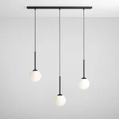 Lampy sufitowe - Aldex Bosso lampa wisząca 3 listwa czarna kule 1087E/1 - miniaturka - grafika 1