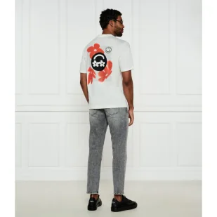 Hugo Blue T-shirt Nufloro Regular Fit - Koszulki męskie - miniaturka - grafika 1