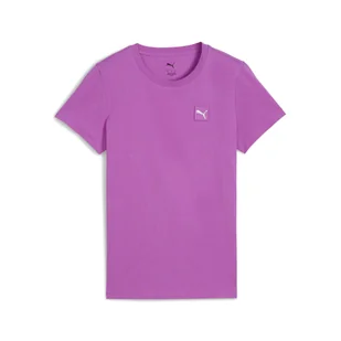 Damska koszulka ESS ELEVATED PUMA Wild Berry Purple - Koszulki sportowe damskie - miniaturka - grafika 1