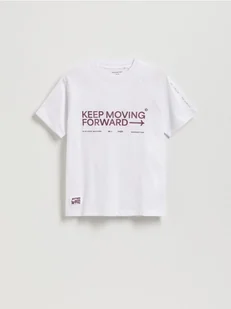 Reserved - Bawełniany t-shirt - biały - Koszulki dla chłopców - miniaturka - grafika 1