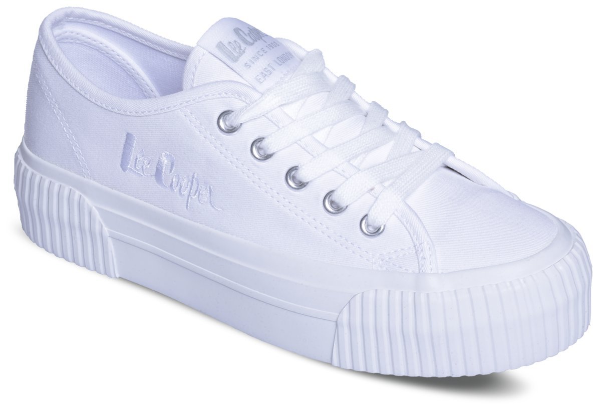 Lee Cooper, Trampki damskie, LCW-23-31-1780L, Białe, Rozmiar 41
