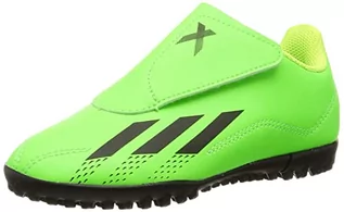 Buty dla dziewczynek - adidas X Speedportal.4 Vel TF J, trampki dziecięce, Solar Green Core Black Solar Yellow, 38.5 EU - grafika 1
