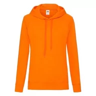Bluzy damskie - Bluza damska z kapturem Lightweight Fruit of the Loom - Pomarańczowy XL - miniaturka - grafika 1
