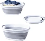 Kosze na bieliznę - Kosz na pranie YokaHome Kosz na pranie miska składana silikonowa 24l - Yoka - miniaturka - grafika 1