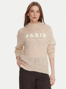 Kontatto Sweter 3M0915C Beżowy Regular Fit - Swetry damskie - miniaturka - grafika 1